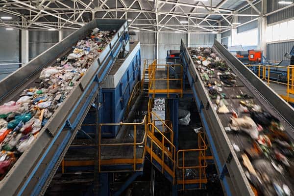 Recycling Center for various materials including cardboard, ferrous metals and non-ferrous metals